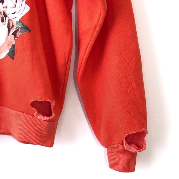 NWT Wildfox Living On A Prayer Thrash Slashed Sweatshirt Sweater Too S - Picture 5 of 9